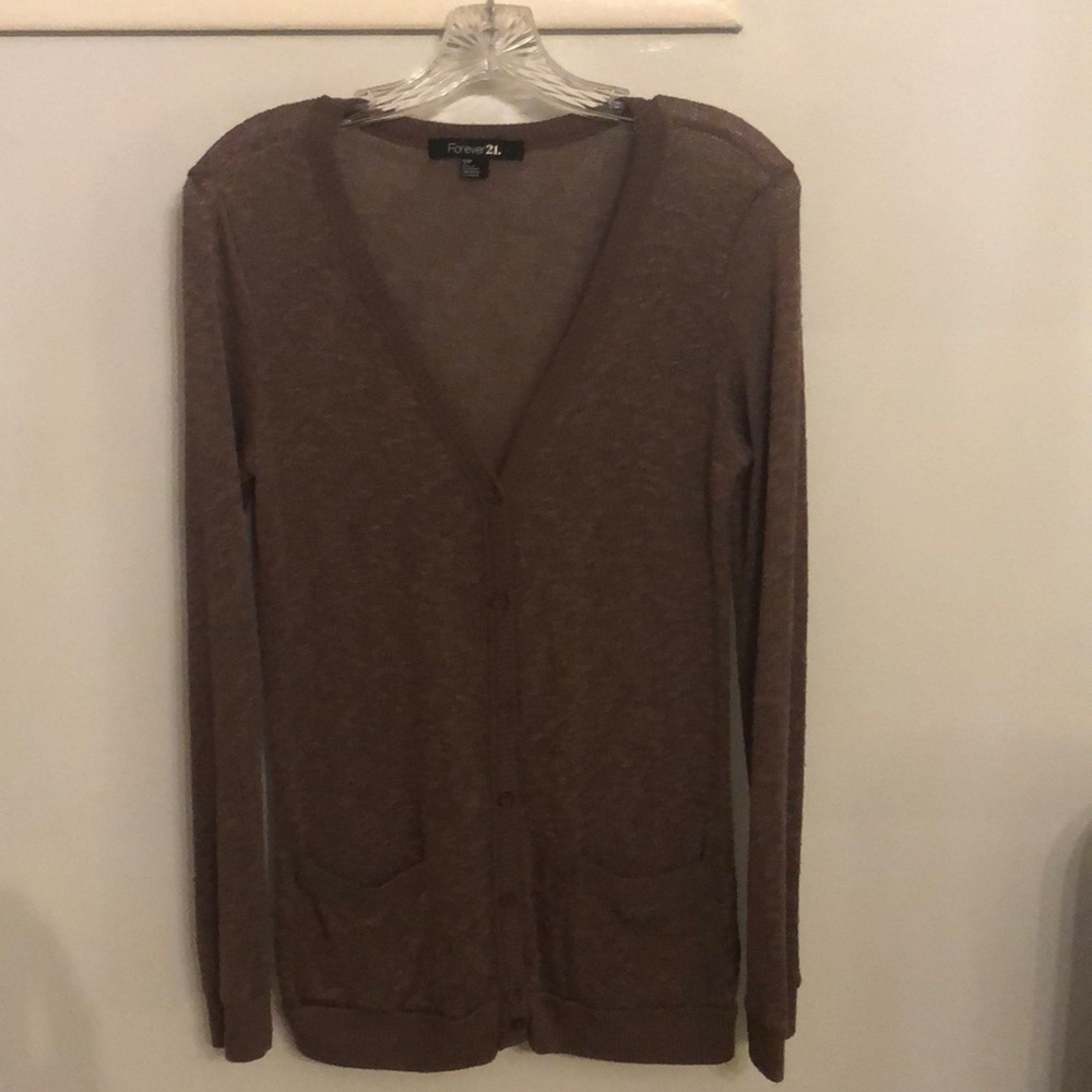 Slightly Sheer Purple Cardigan